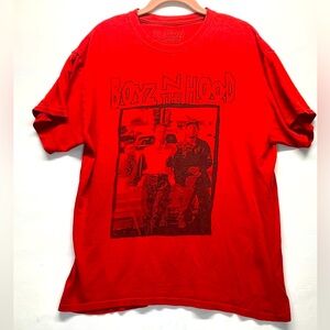Boyz‎ n the Hood Red Graphic Tee featuring ICE CUBE/CUBA GOODING JR SZ LG